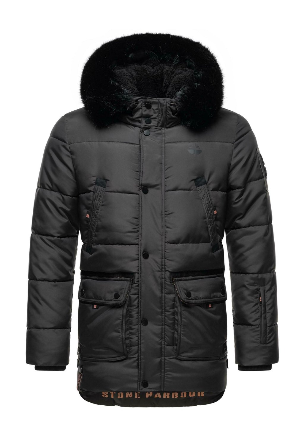 Зимнее пальто STONE HARBOUR, темно-серый