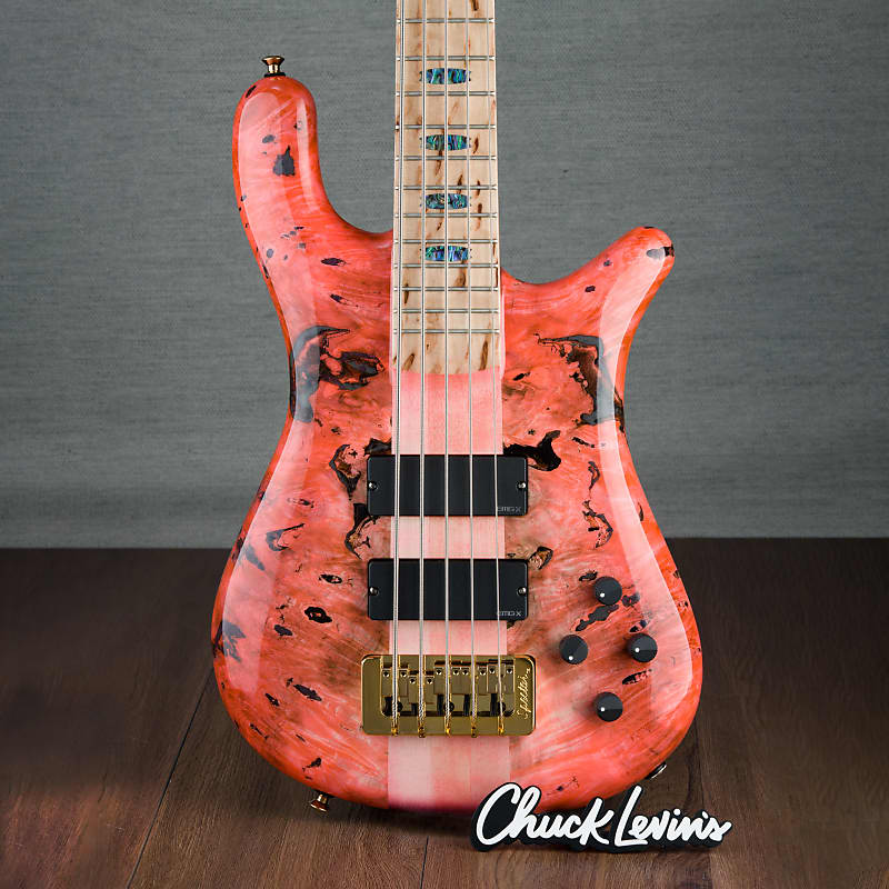 Басс гитара Spector USA Custom NS5 5-String Bass Guitar - Pinkish Hue - CHUCKSCLUSIVE - #660 - Display Model цена и фото