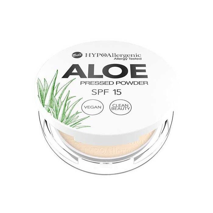

Пудра для лица Aloe Polvos Compactos Hipoalergénicos SPF15 Bell, 03 Natural