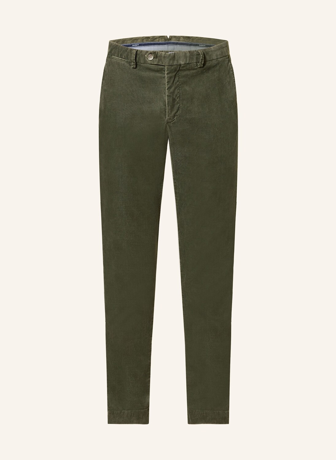 

Вельветовые брюки очень узкого кроя Hackett London, зеленый