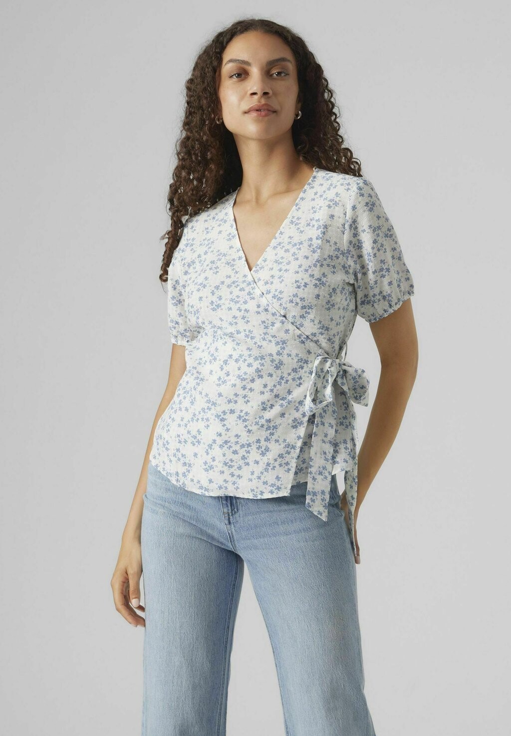 

Блузка Vero Moda VMJOSE S/S WRAP, цвет snow white 1