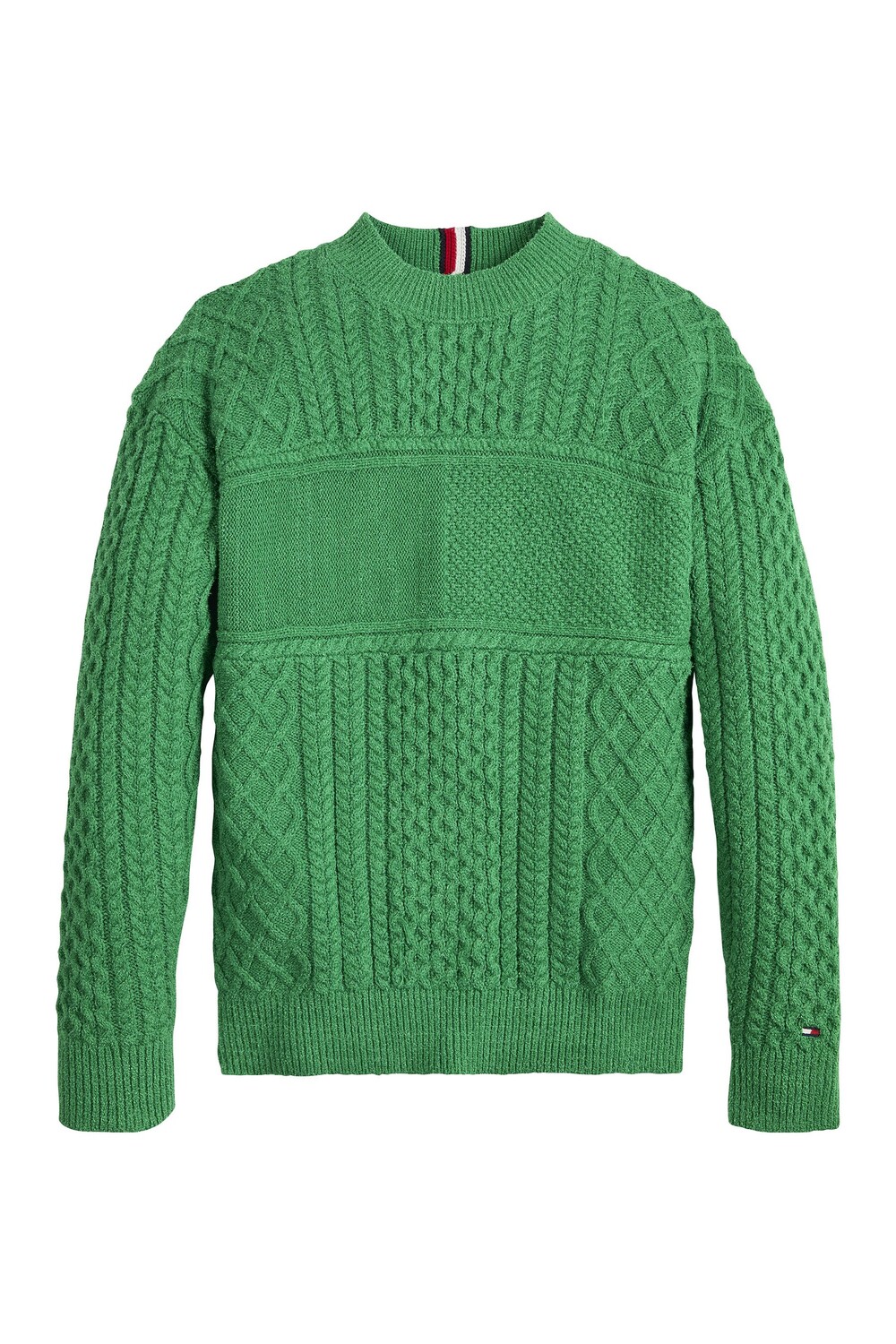 

Зеленый свитер косой вязки от Tommy Hilfiger Tommy Hilfiger, зеленый