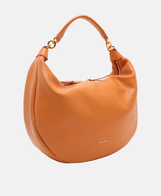 

Кожаная сумка через плечо Coccinelle, цвет Pumpkin Orange