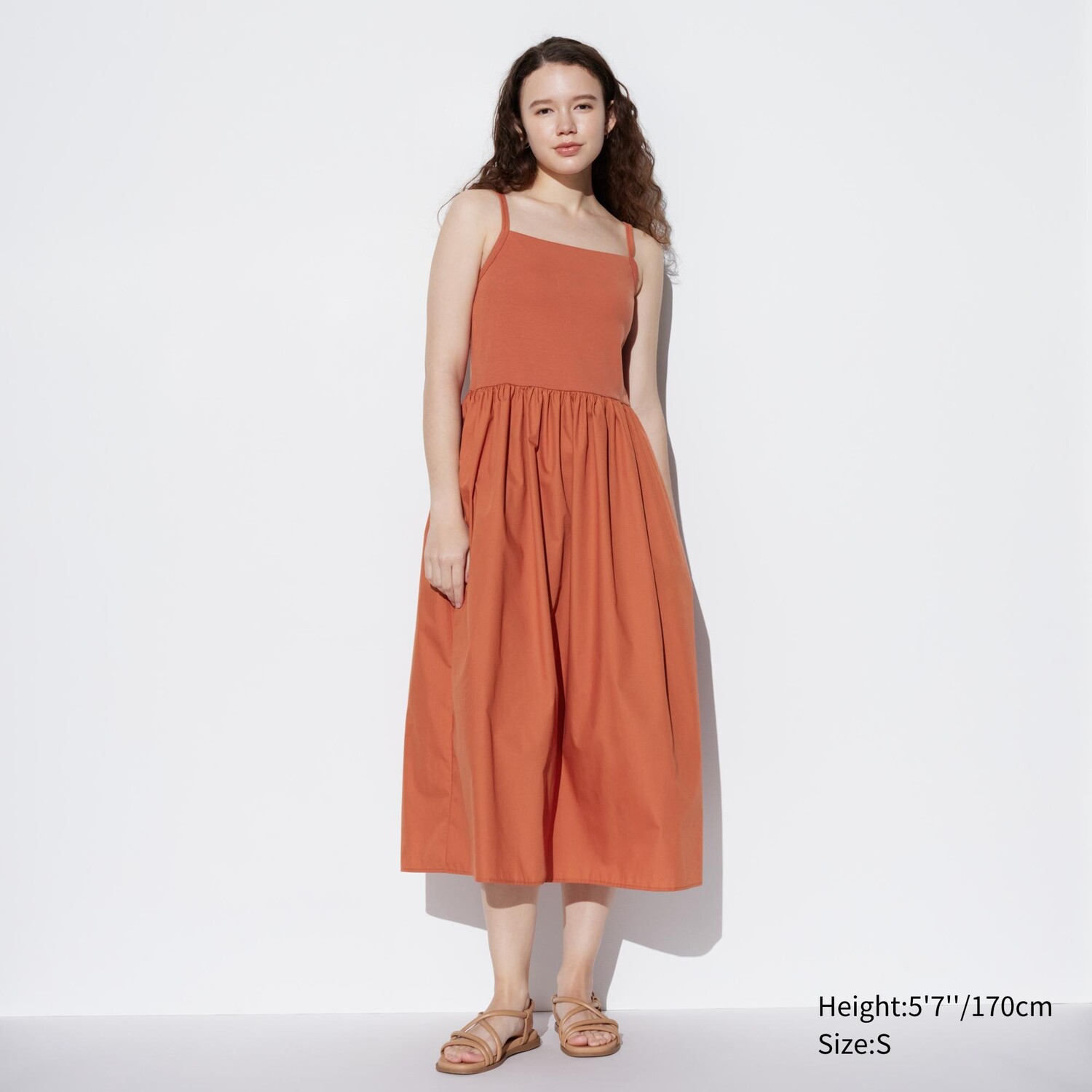 

Платье с брюками на лентках UNIQLO, оранжевый