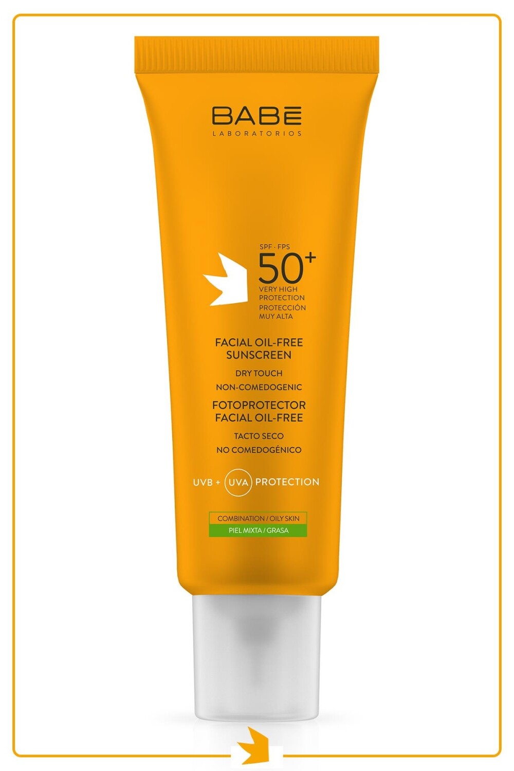 

Безмасляный солнцезащитный крем для лица Babe Spf50 50 мл