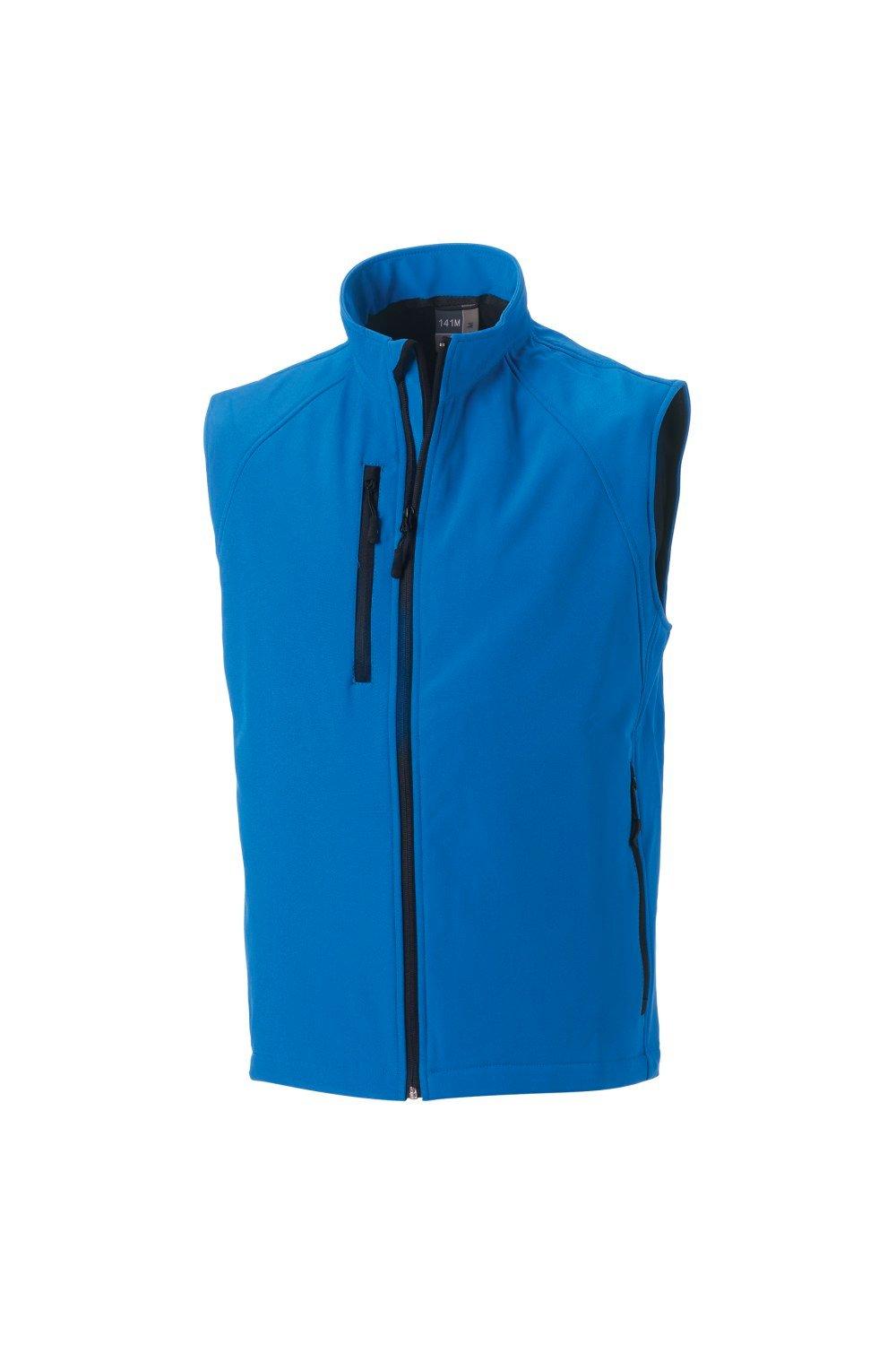 Трехслойная куртка-жилет из мягкого материала Russell, синий