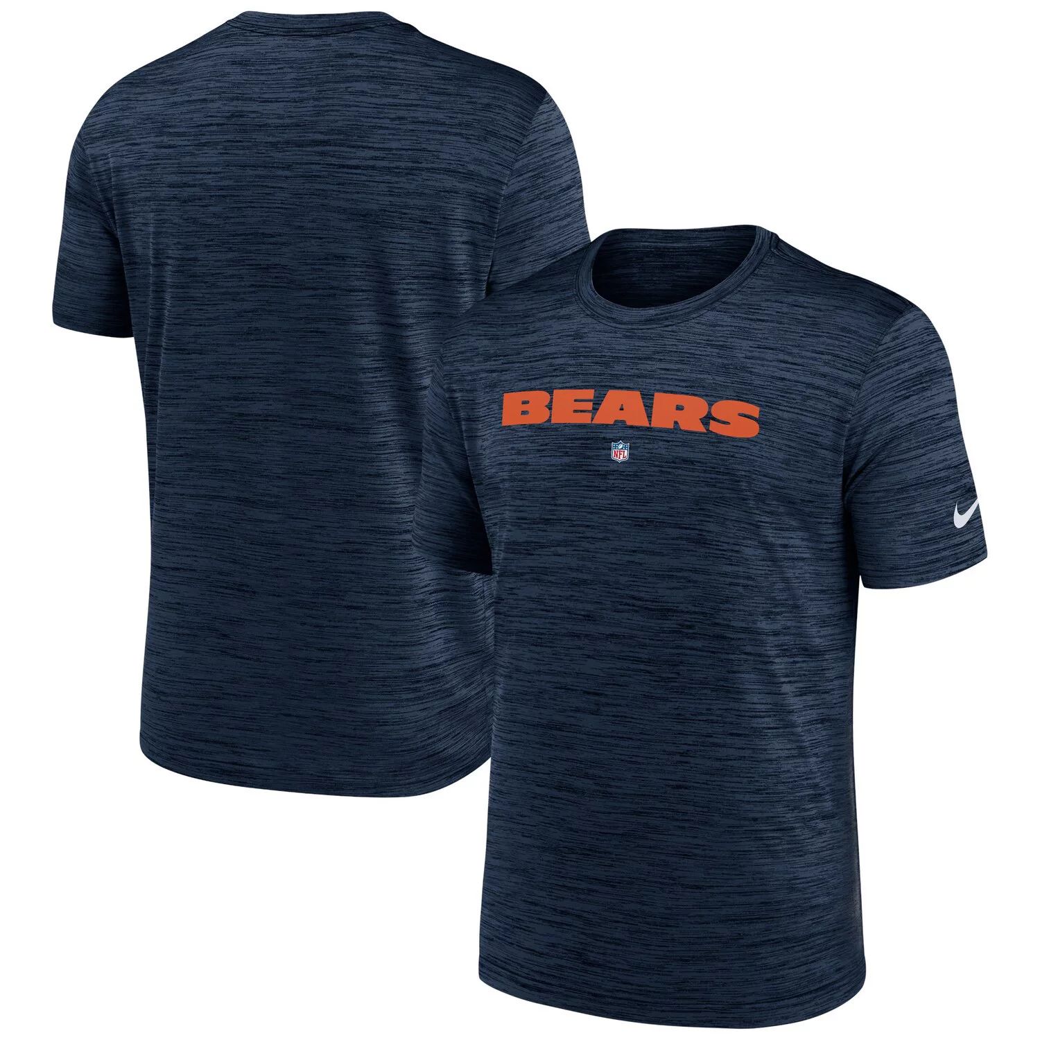 цена Мужская темно-синяя футболка Chicago Bears Velocity Performance Nike