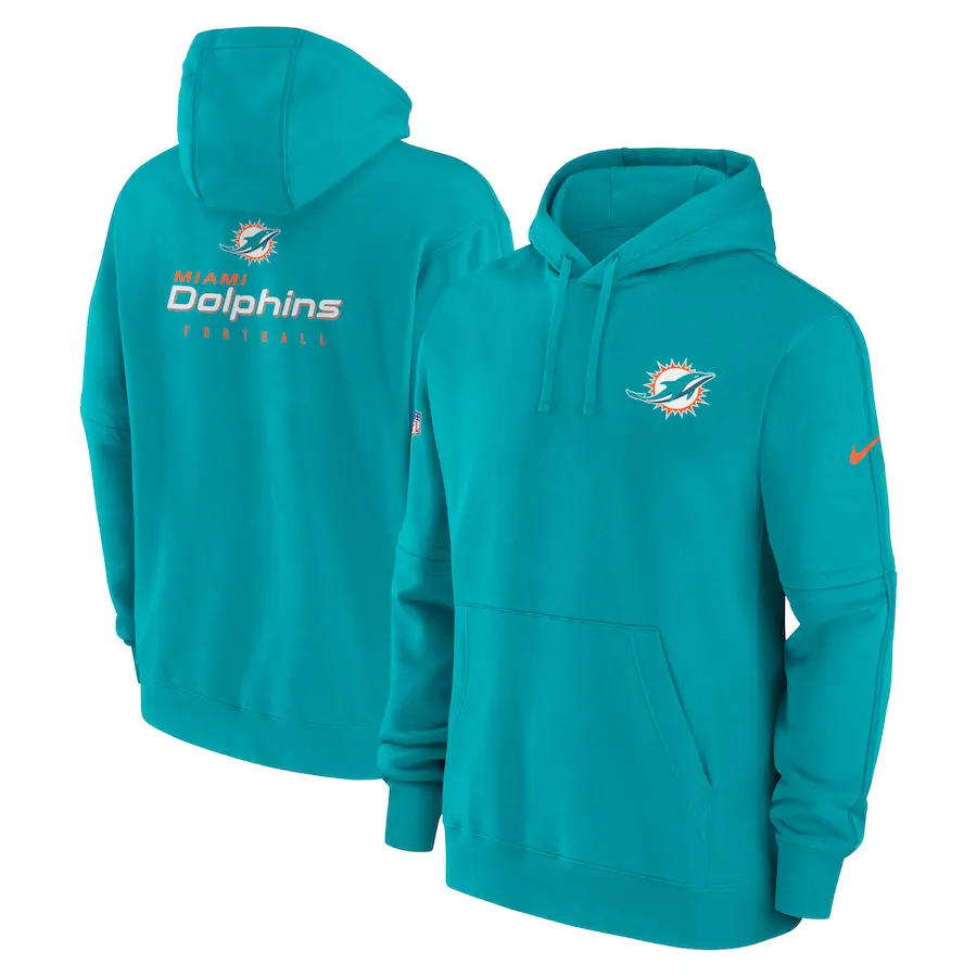 

Пуловер с капюшоном Nike Miami Dolphins, аква