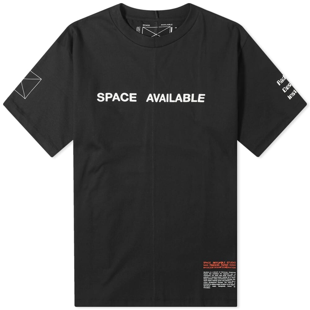 

Футболка с логотипом Space Available SA, черный