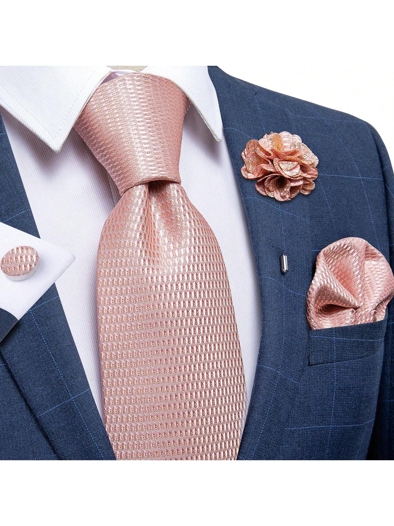 DiBanGu мужские галстуки, розовый