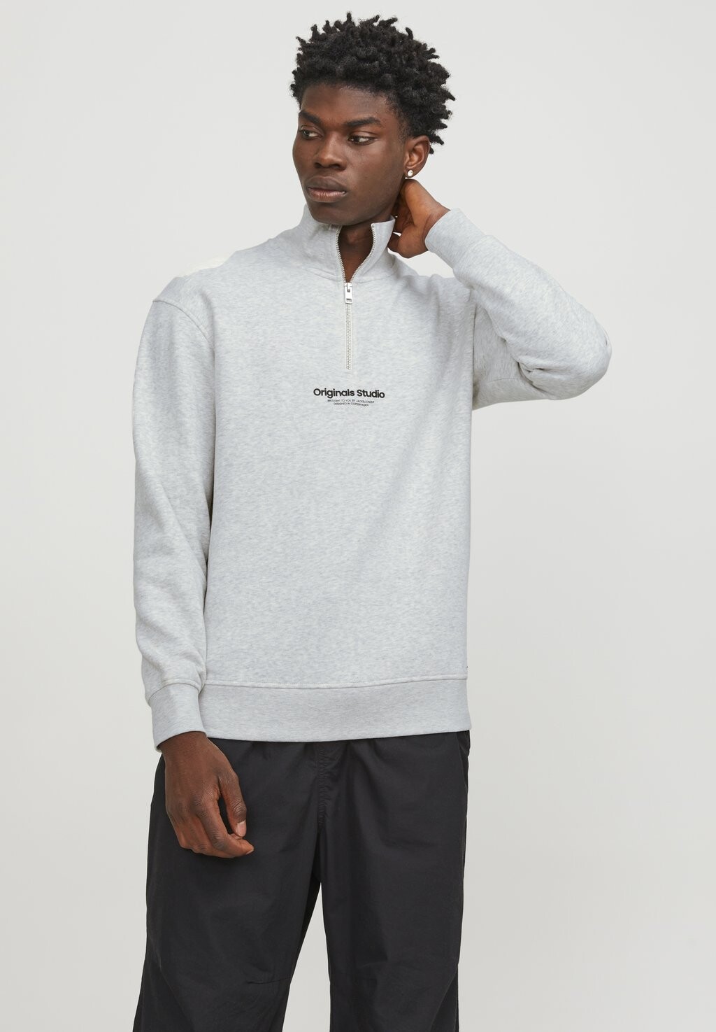 

Толстовка Jorvesterbro Quarter Zip Jack & Jones, цвет white melange