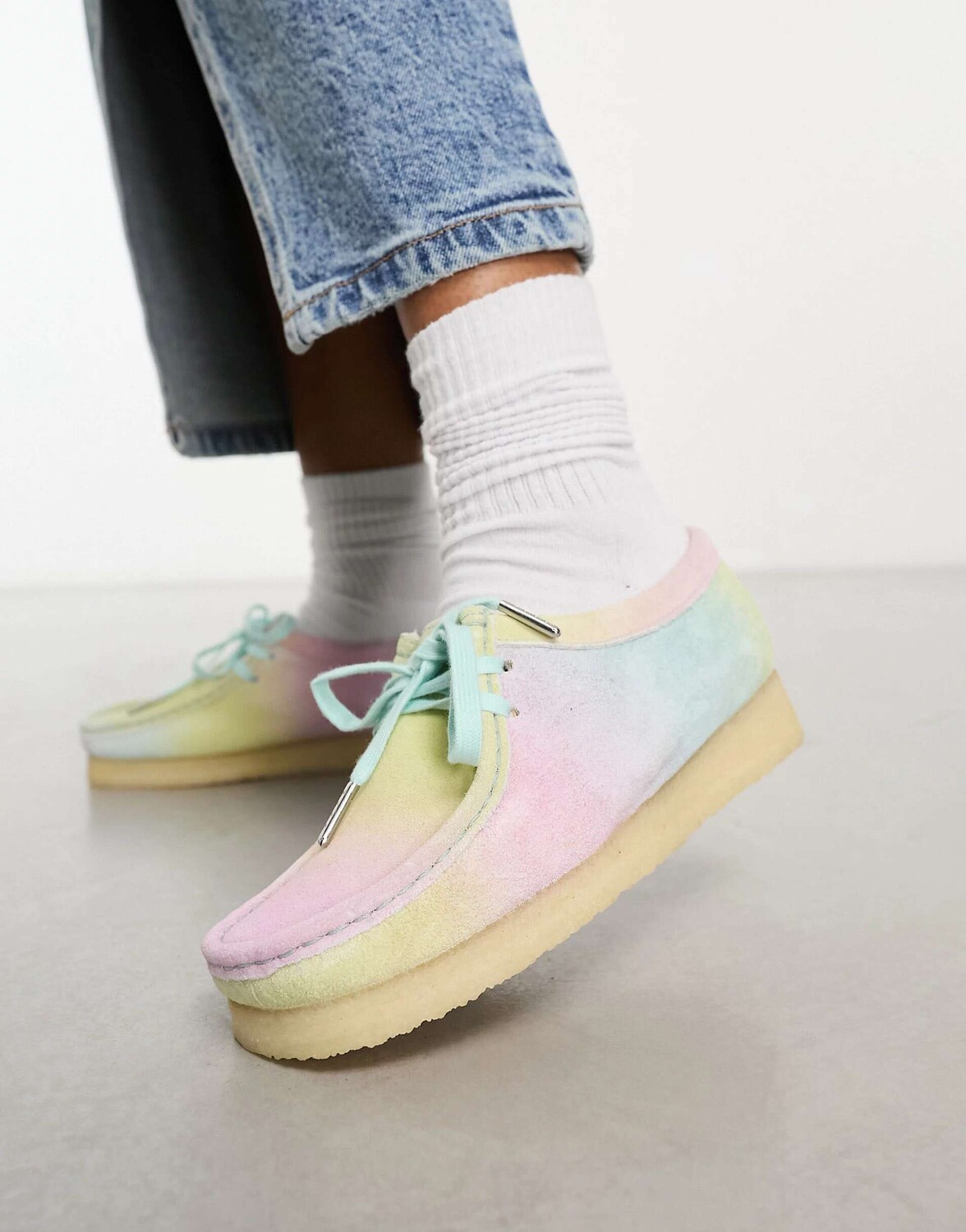 

Туфли Clarks Originals Wallabee пастельных тонов