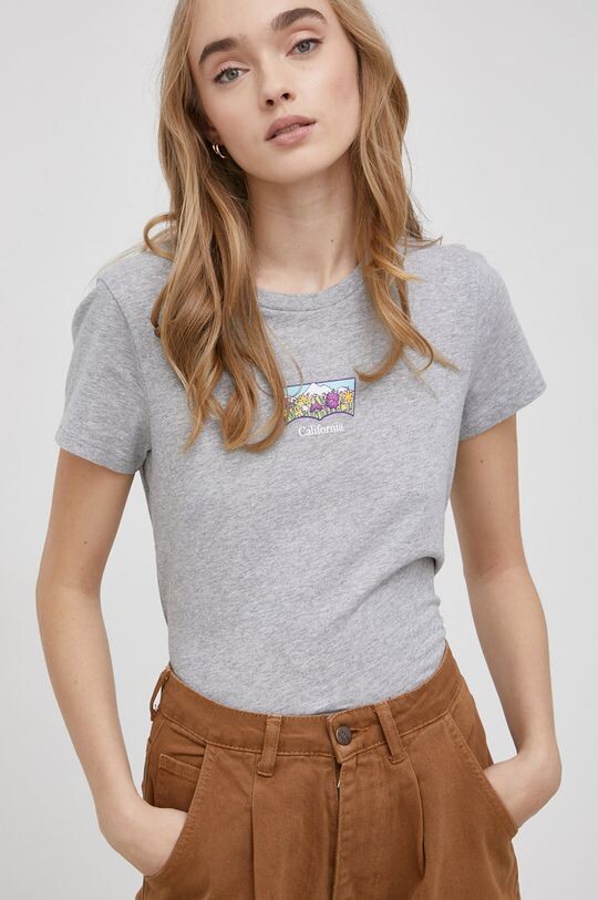 

Хлопковая футболка Levi's, серый