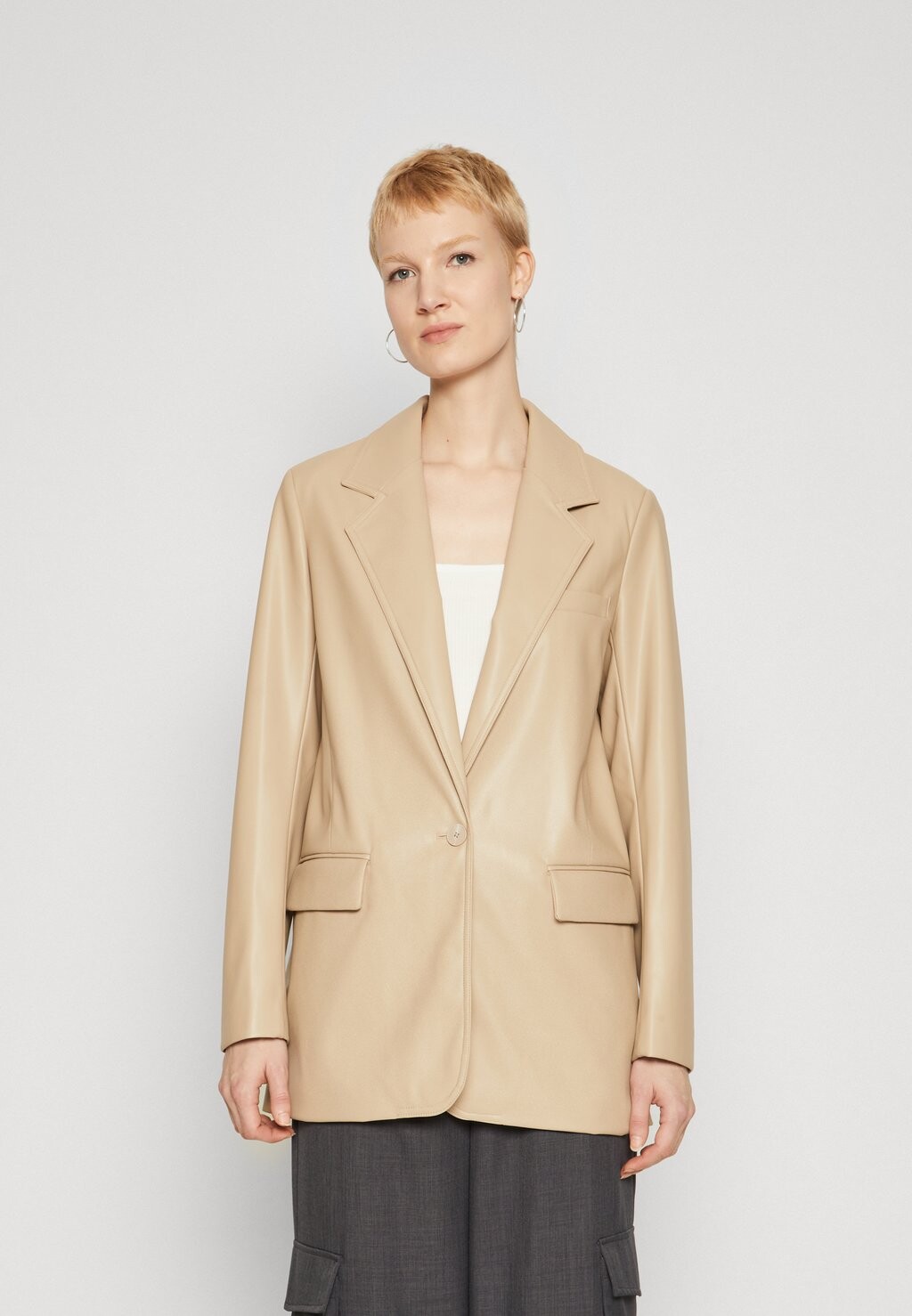 

Короткое пальто ONLIZARA BLAZER ONLY Tall, бежевый