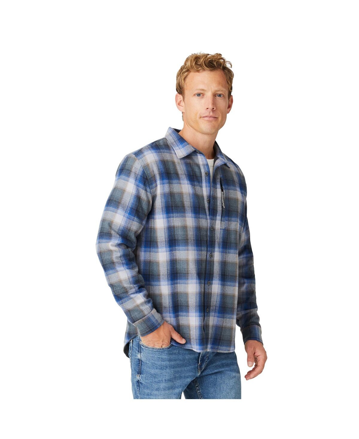 

Мужская фланелевая куртка-рубашка Easywear Free Country