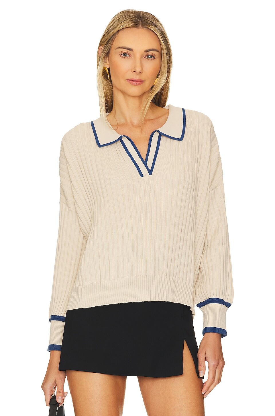 

Топ Sancia The Atalie Knit, цвет Oatmeal Cobalt