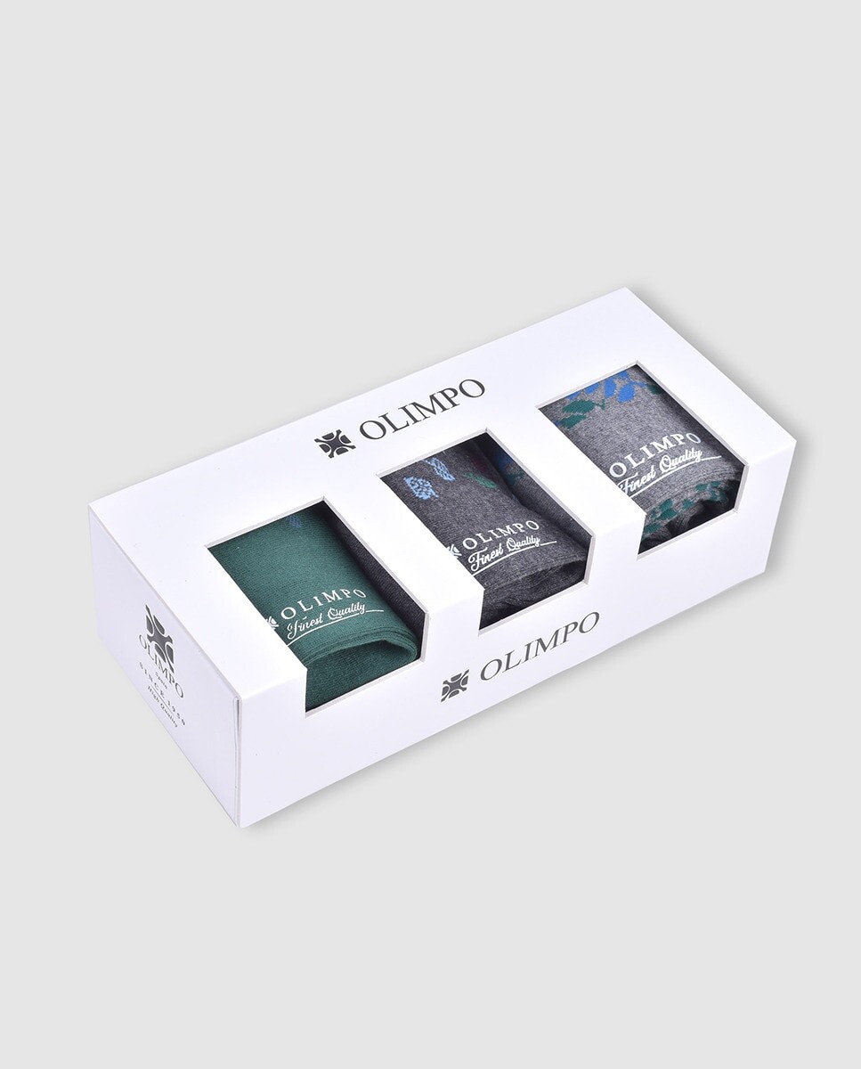 

Мужские короткие полукруглые носки Olimpo, мультиколор