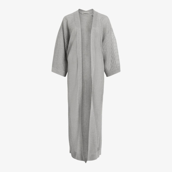 

Миша трикотажное кимоно свободного кроя с длинными рукавами Allsaints, серый