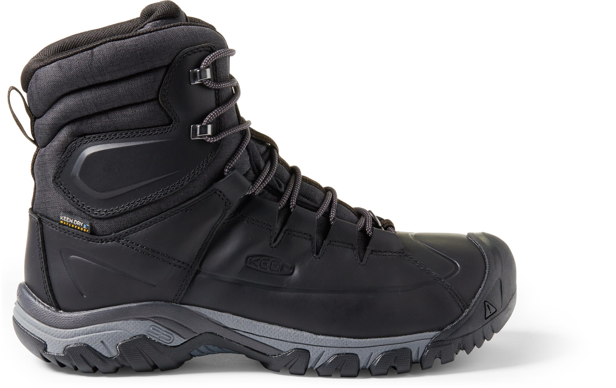 цена Высокие водонепроницаемые ботинки Targhee на шнуровке — мужские KEEN, черный