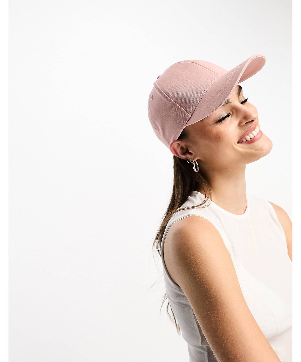 

Розовая однотонная хлопковая кепка ASOS DESIGN