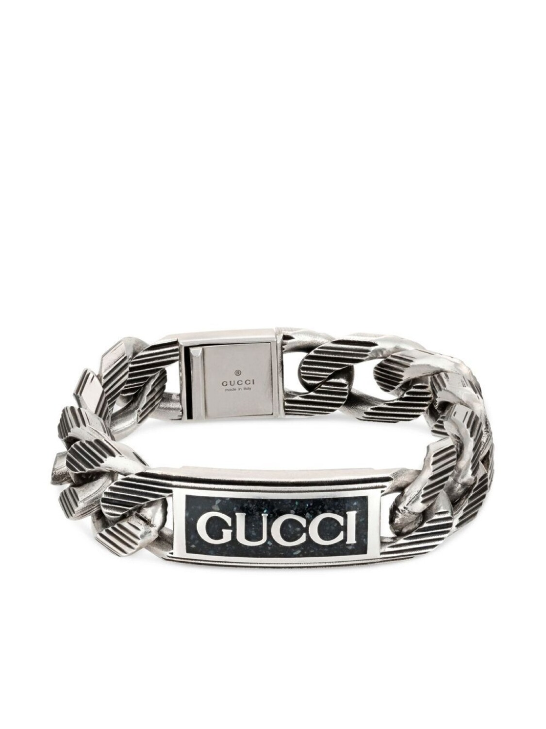 

Браслет с логотипом Gucci, серебряный