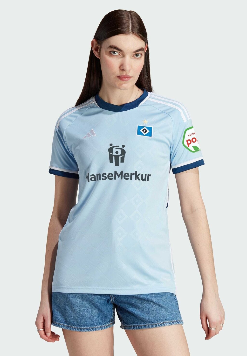

Футболка HAMBURGER SV AWAY Adidas, светится синим