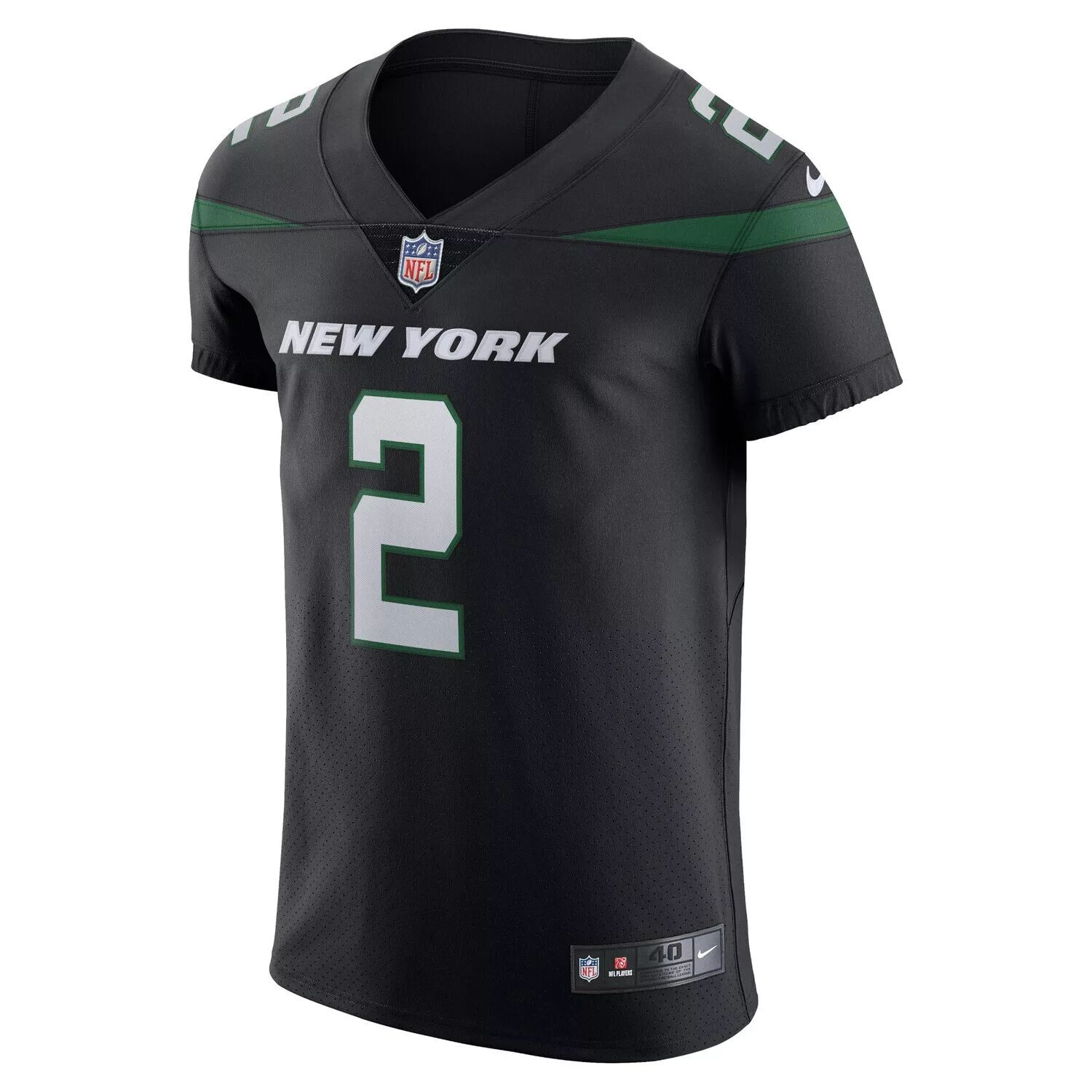 

Мужское джерси Zach Wilson Stealth Black New York Jets Vapor Elite Nike