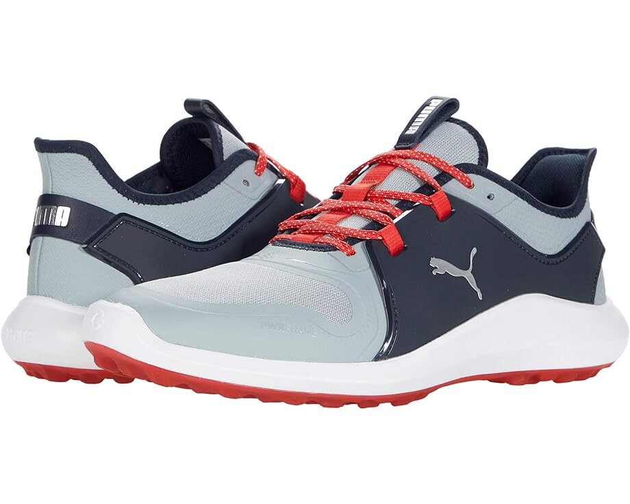 

Кроссовки PUMA Golf Ignite Fasten8, цвет Quarry/Puma Silver/Navy Blazer