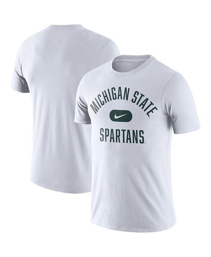 

Мужская белая футболка Michigan State Spartans Team Arch Nike, белый