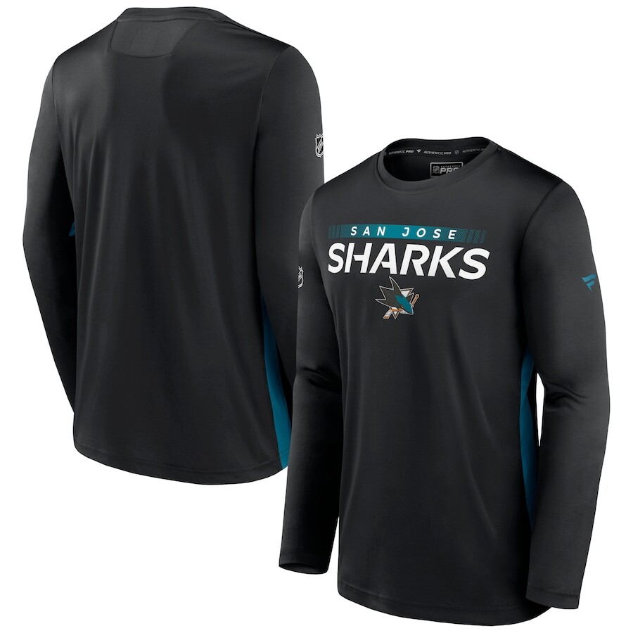 

Футболка с длинным рукавом Fanatics Branded San Jose Sharks, черный