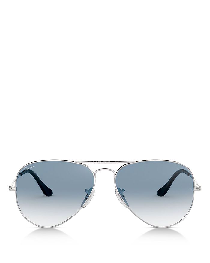 Оригинальные солнцезащитные очки-авиаторы Brow-Bar, 58 мм Ray-Ban