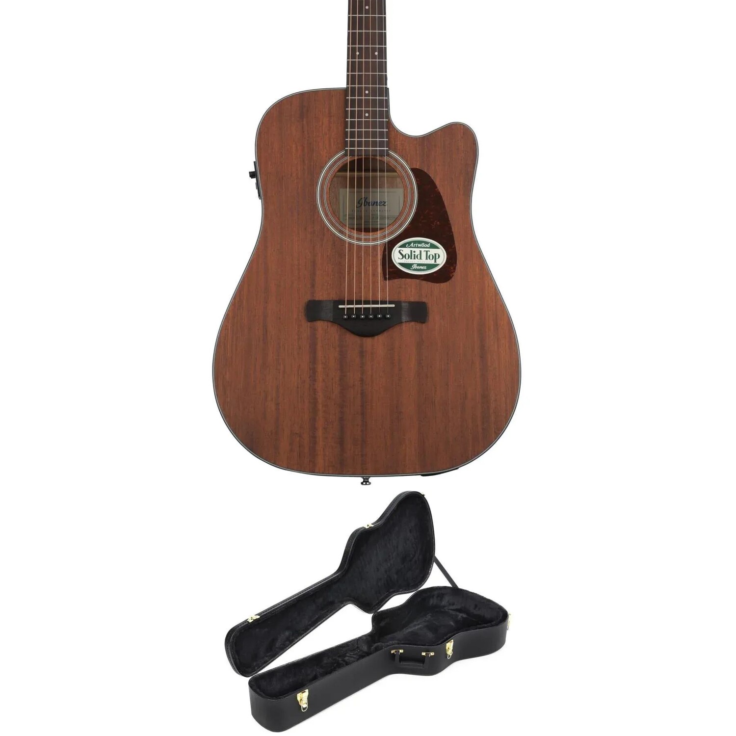 

Ibanez AW54CE Акустико-электрическая гитара с футляром - Open Pore Natural