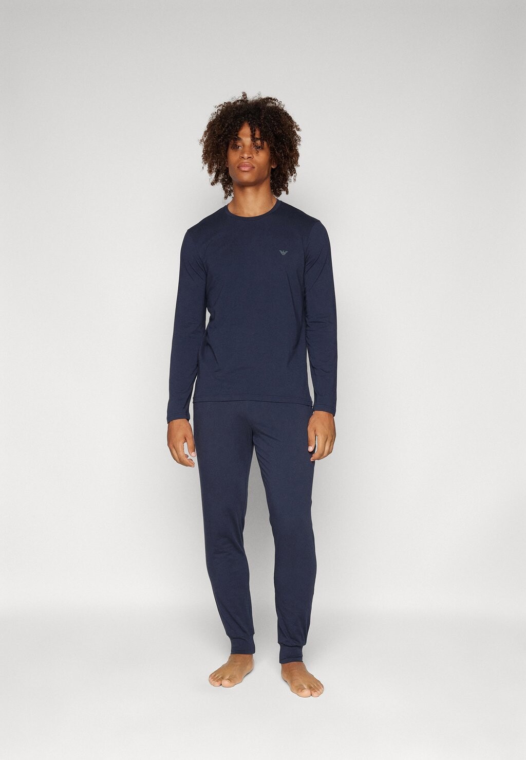 

Пижама LONG WITH CUFFS Emporio Armani, темно-синий