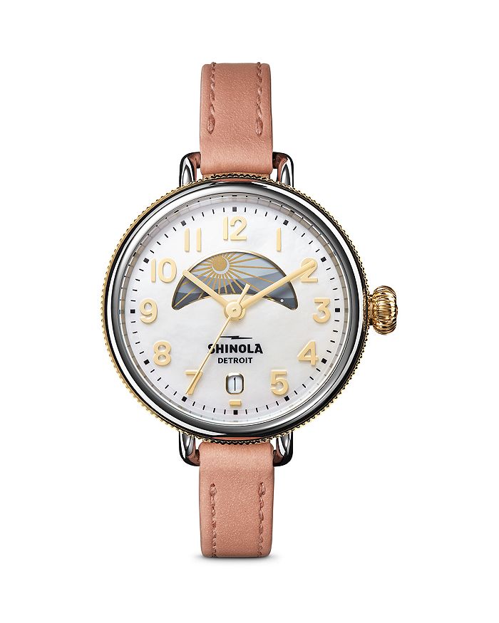 

Часы Shinola Birdy Day & Night, 38 мм, белый