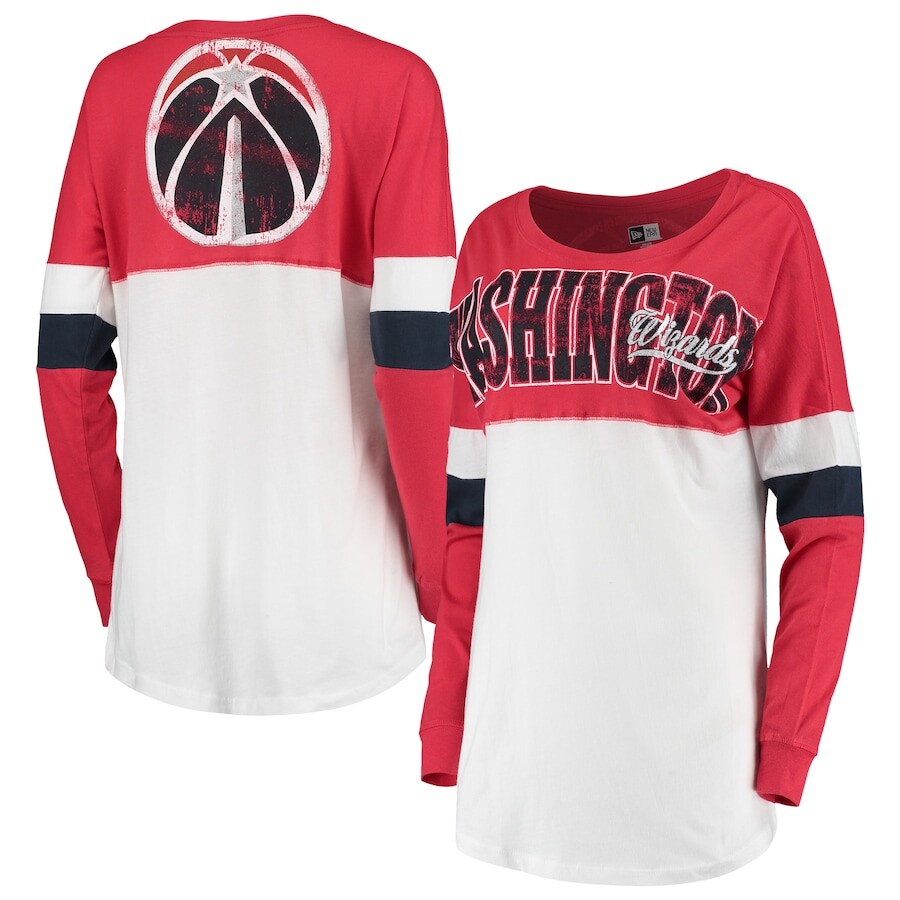 

Футболка с длинным рукавом New Era Washington Wizards, белый