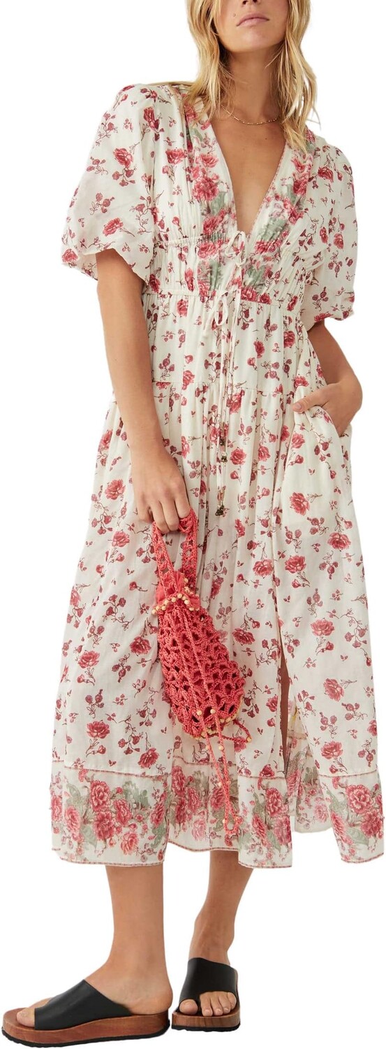 

Платье макси Lysette Free People, цвет Tea Combo