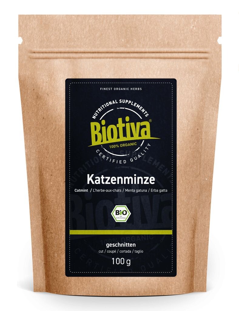 

Мята кошачья Biotiva нарезанная 100г из органического земледелия Good Organics