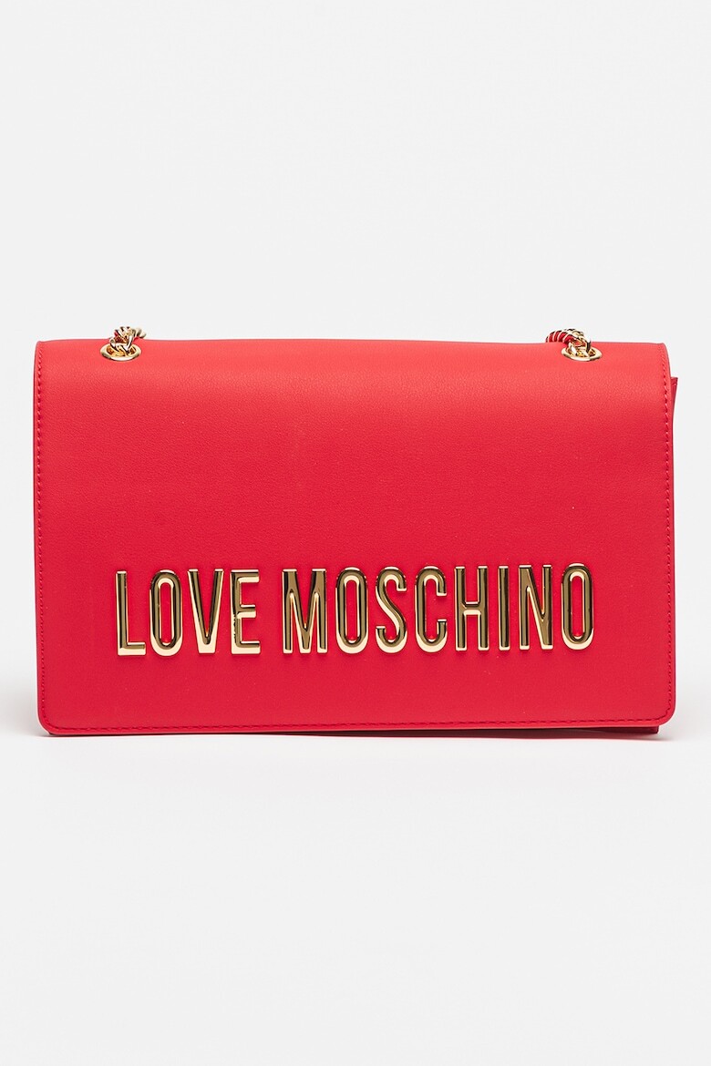 

Сумка на плечо из экокожи с логотипом Love Moschino, красный