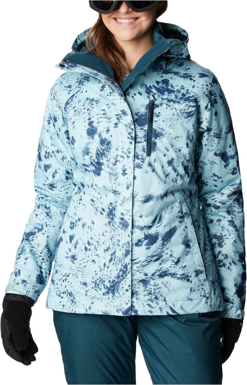 

Куртка Whirlibird IV Interchange Jacket Columbia, цвет Aqua Haze Flurries Print