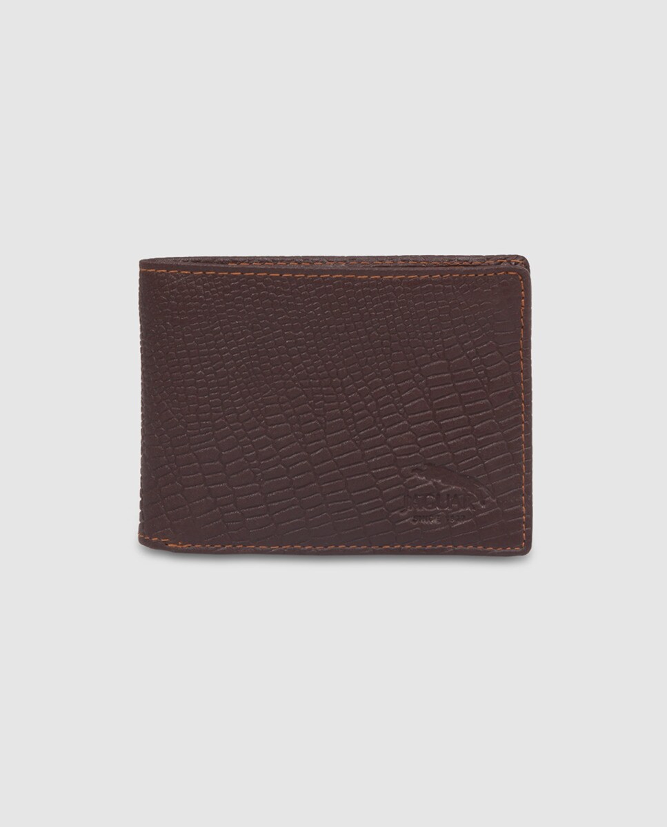 Laura Valle мужской коричневый кожаный кошелек в американском стиле Jaguar, коричневый кошелек на кнопке цвет черный