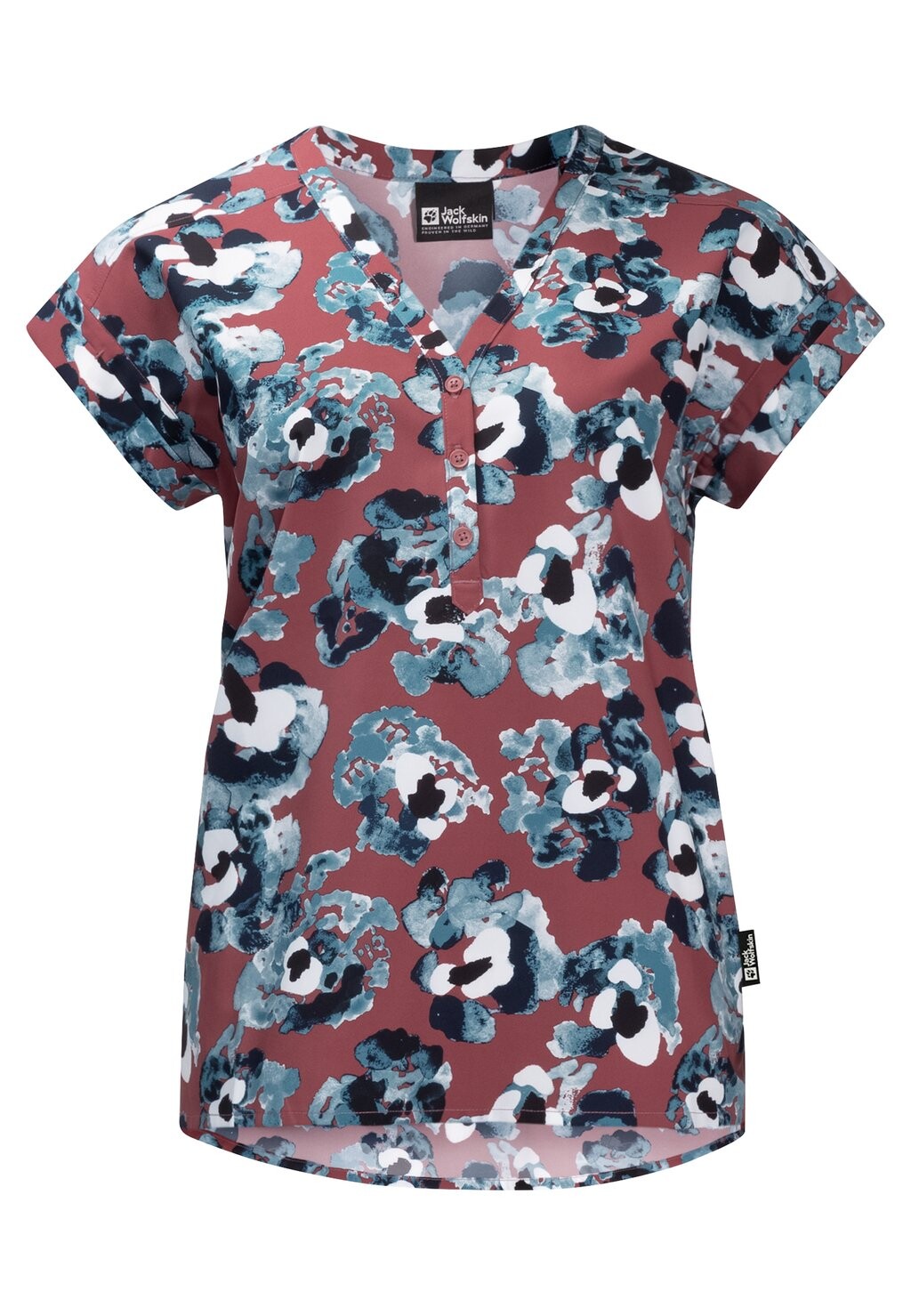 

Футболка с принтом FLOWER Jack Wolfskin, цвет apple butter