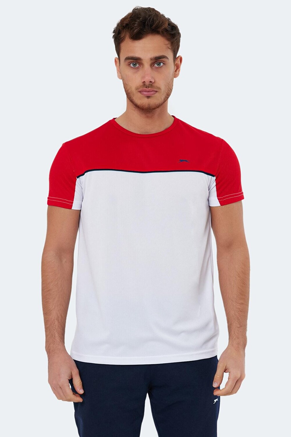 

Мужская футболка с коротким рукавом OBSERVE Белый/Красный SLAZENGER
