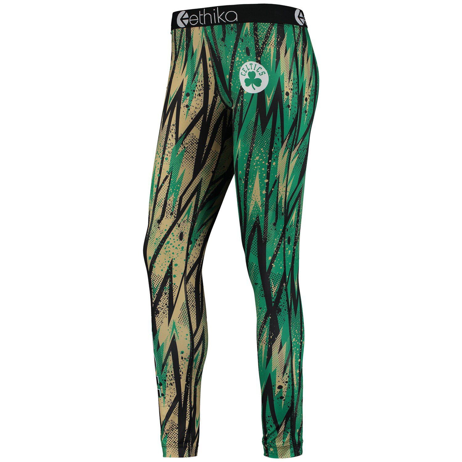 

Женские классические леггинсы Ethika Kelly зеленого/золотого цвета Boston Celtics