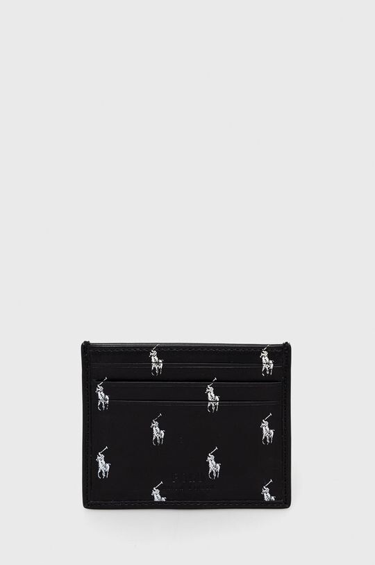 

Кожаный футляр для визиток 405845400001 Polo Ralph Lauren, черный