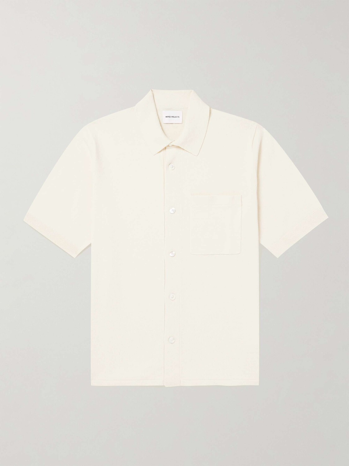 

Трикотажная рубашка Rollo из смеси льна и хлопка NORSE PROJECTS, белый