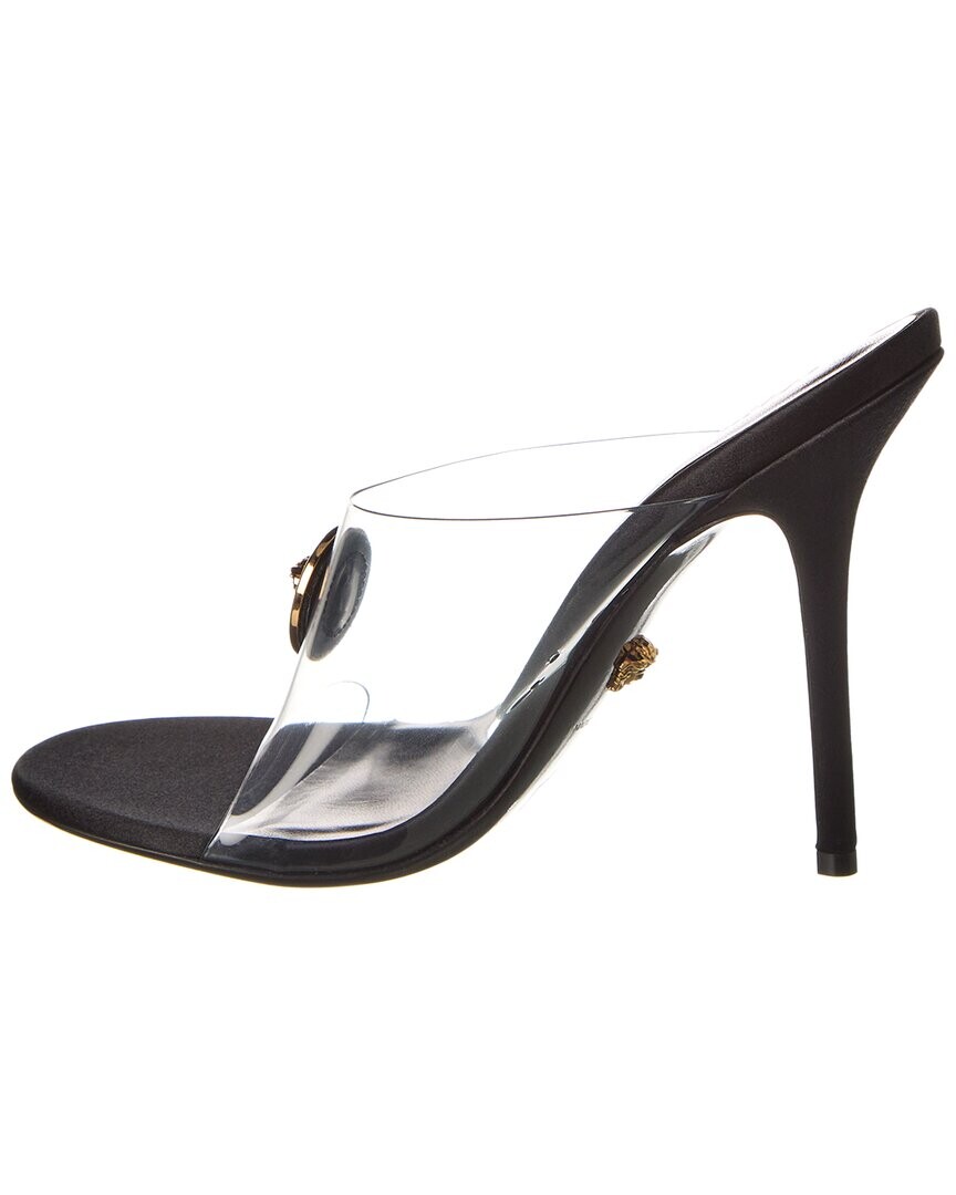 

Мюли Versace Vagabond из винила и кожи, черный