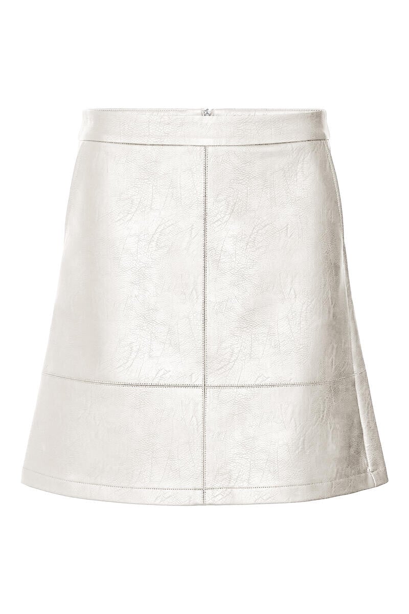 

Короткая юбка под кожу Vero Moda, серый