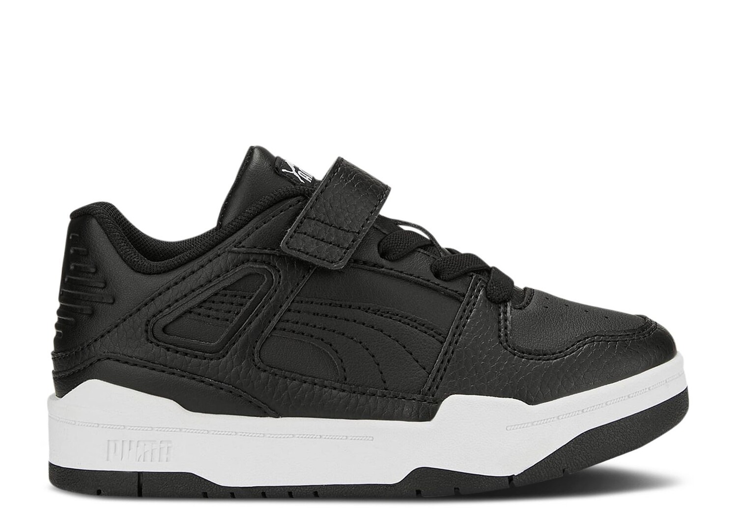 

Кроссовки Puma Slipstream Leather Little Kid 'Black White', черный