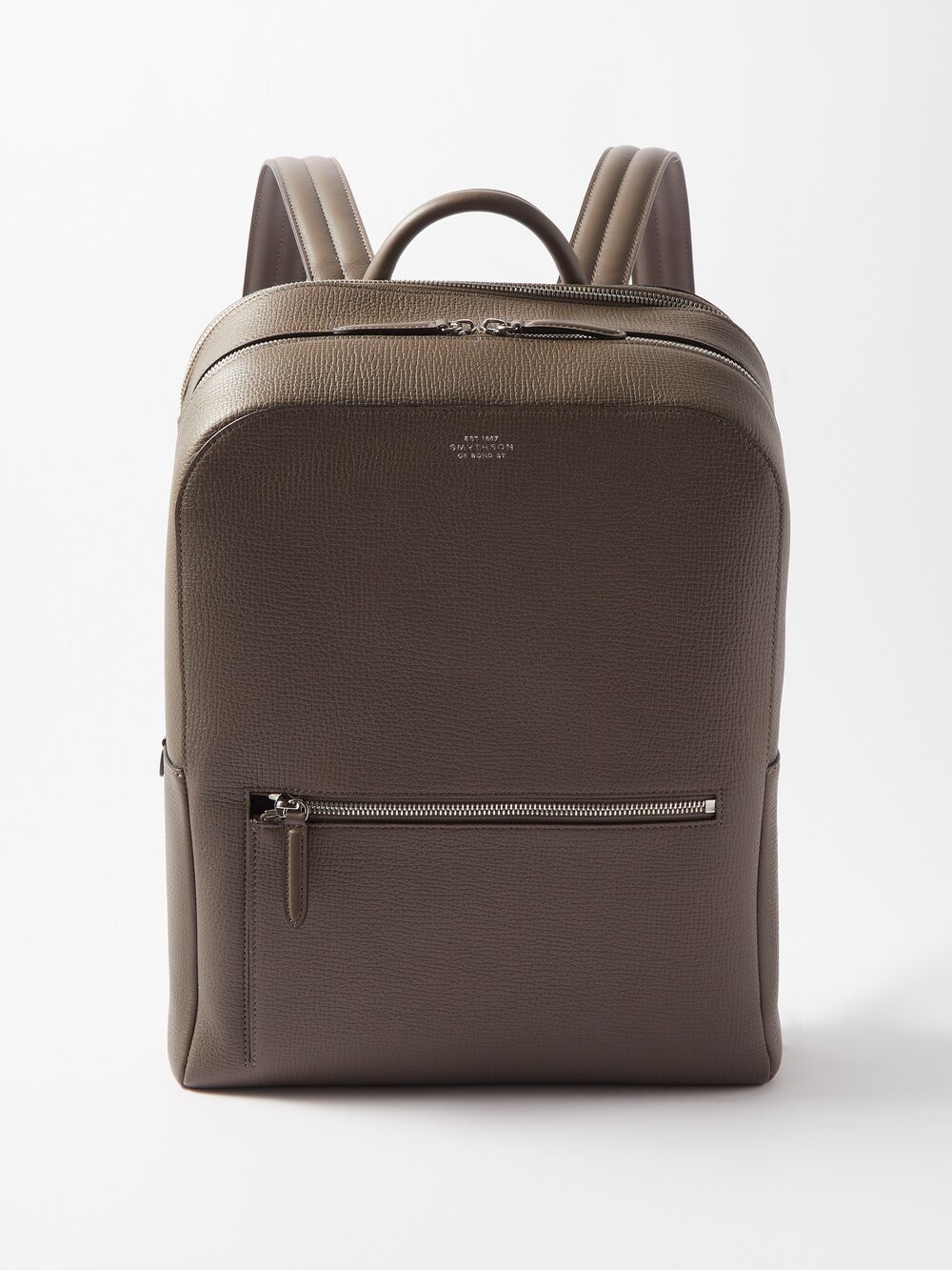 

Рюкзак ludlow из зерненой кожи Smythson, коричневый