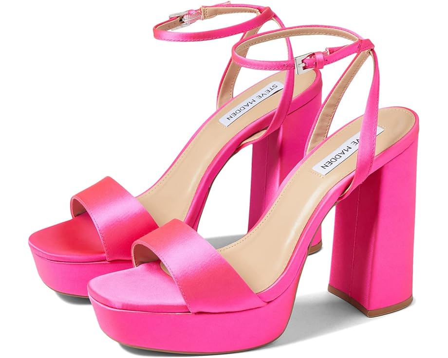 Туфли Steve Madden Lessa Sandal, цвет Pink Satin туфли на каблуках lessa sandal steve madden черный